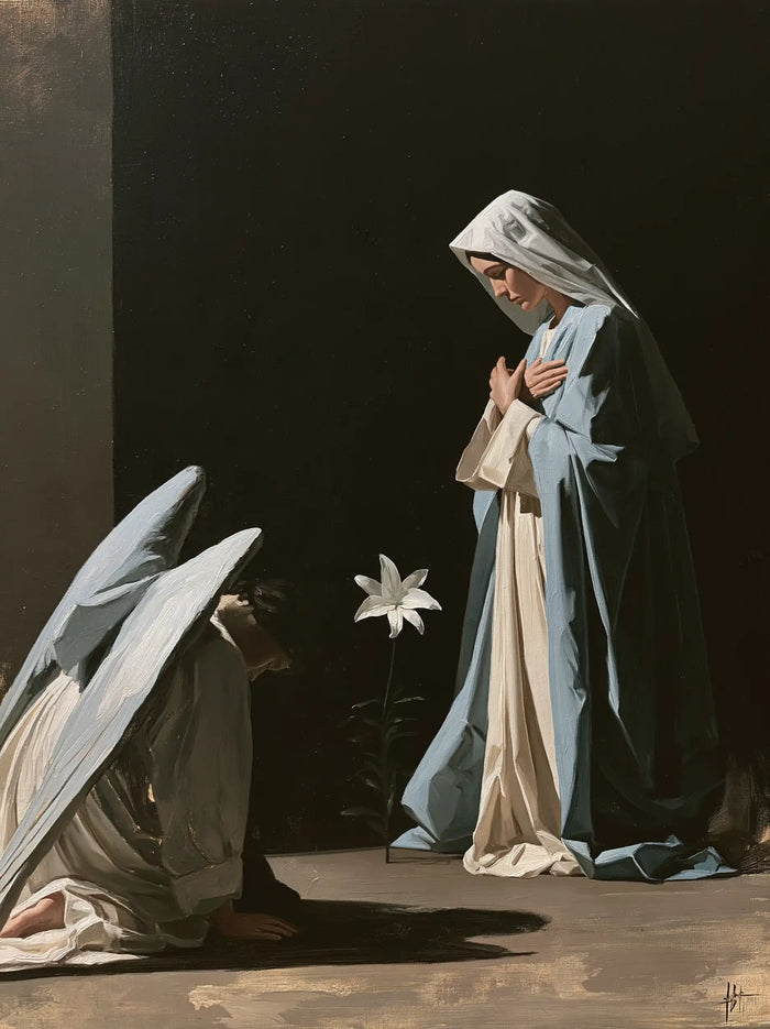The Annunciation — White Radiance between Two Shadows