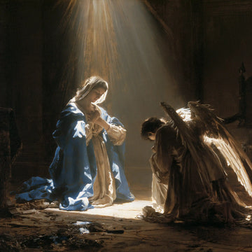 The Annunciation - Divine Light Descending upon Mary · Square n° 1
