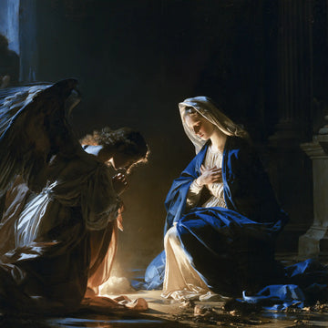 The Annunciation - Midnight Blue Chiaroscuro · Square n° 5