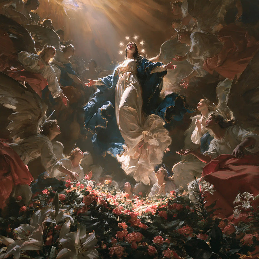 The Assumption of Mary - Assumption with a Flower-Filled Tomb · Square n° 1