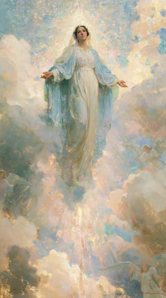 The Assumption of Mary — The Presence in Pastel Dust