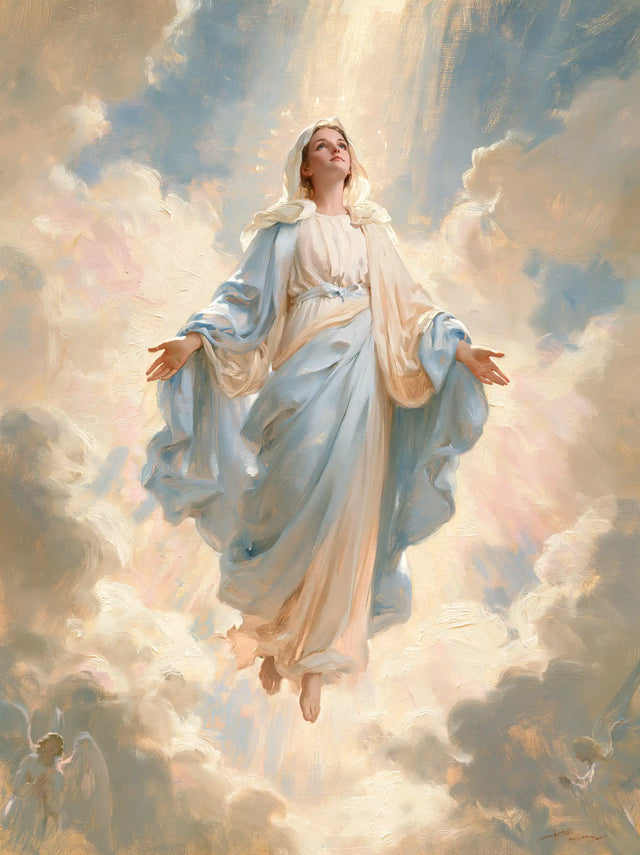 The Assumption of Mary — Ivory in the Pearl Morning