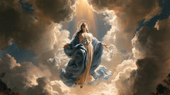 The Assumption of Mary — The Halo Beneath the Solar Cascade