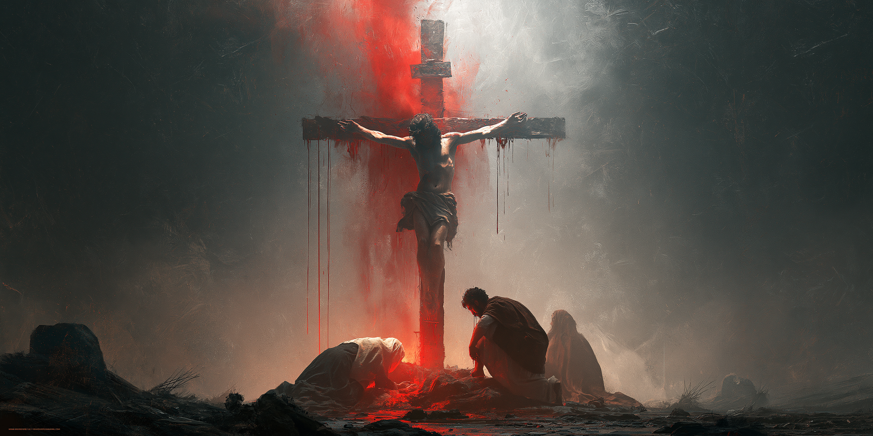 The Crucifixion - Red of sacrifice · Landscape n° 12