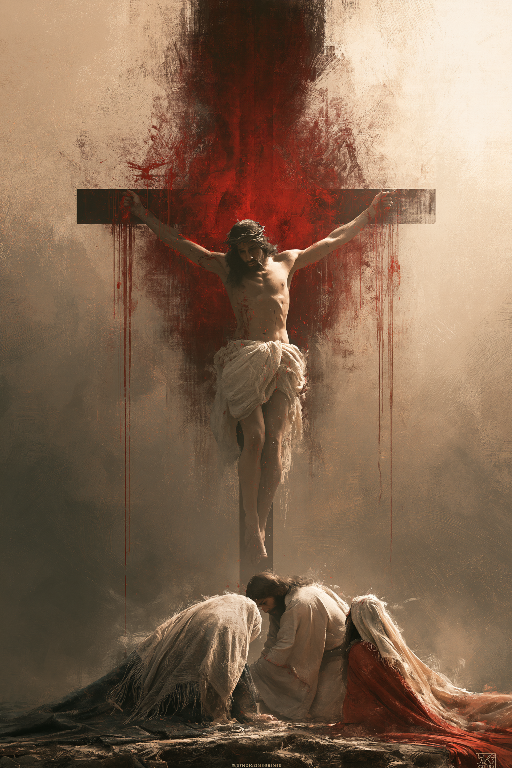 The Crucifixion - Red of the sacrifice · Portrait n° 14