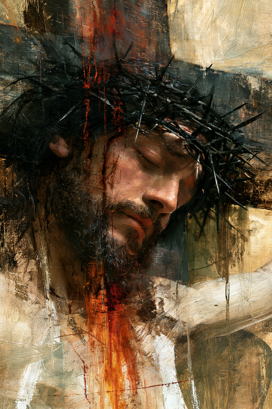 The Crucifixion - Psychological close-up view · Portrait n° 3