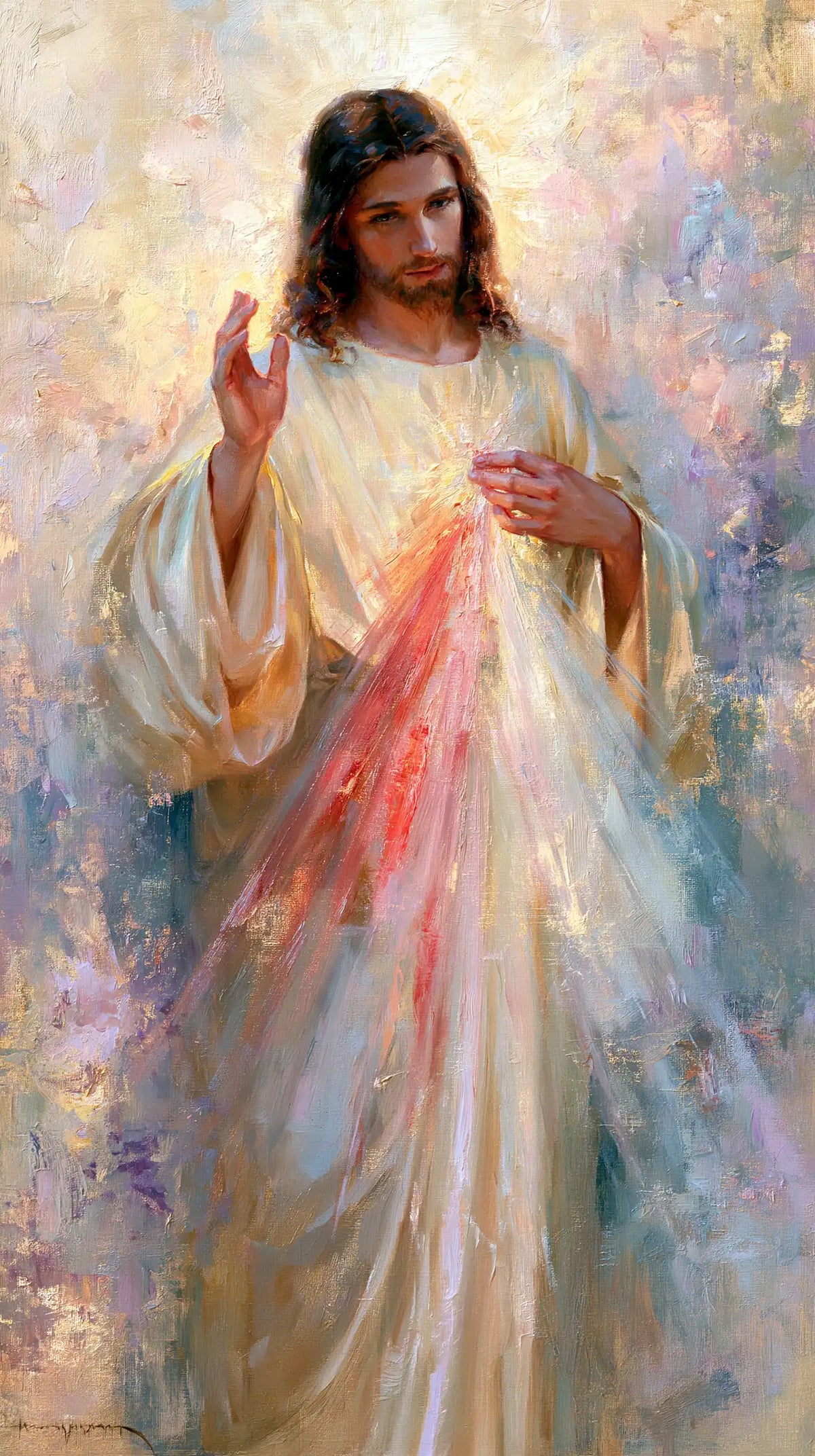 Divine Mercy Jesus — Peace in Pearly Colours
