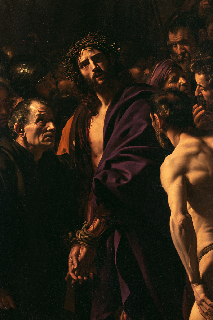 Ecce Homo - Caravaggio - tenebrism · Portrait n° 11