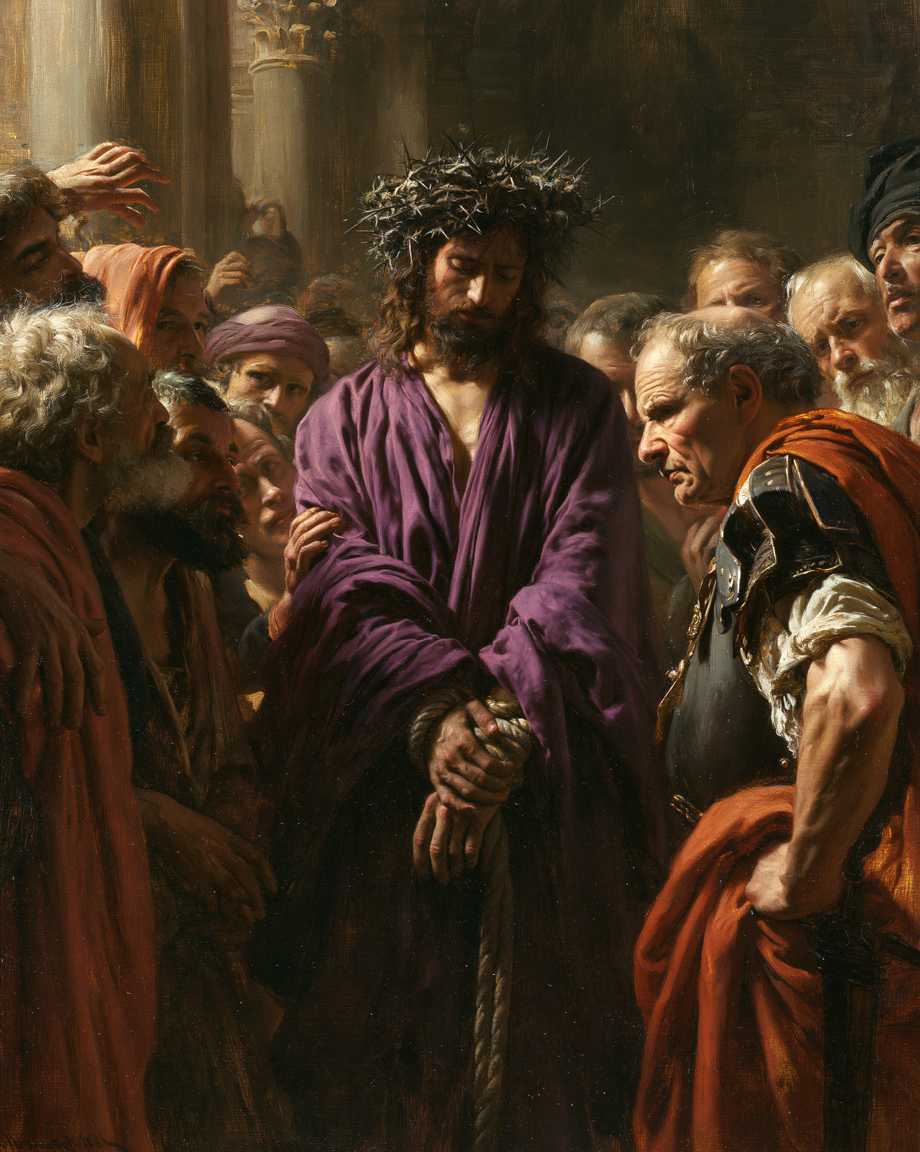 Ecce Homo - Sacred silence · Portrait n° 19 — aperçu de la finition sélectionnée
