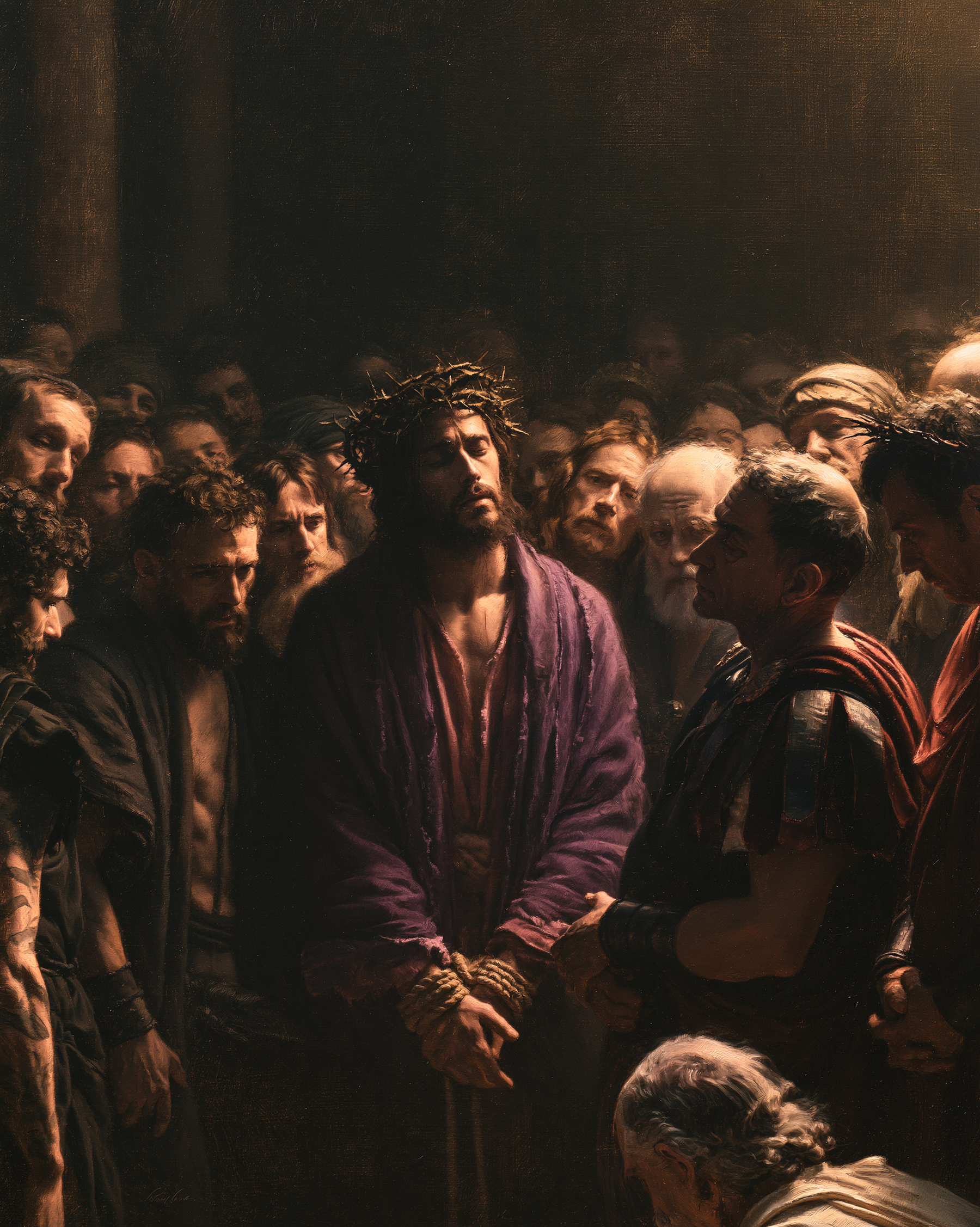 Ecce Homo - Sacred silence · Portrait n° 22 — aperçu de la finition sélectionnée