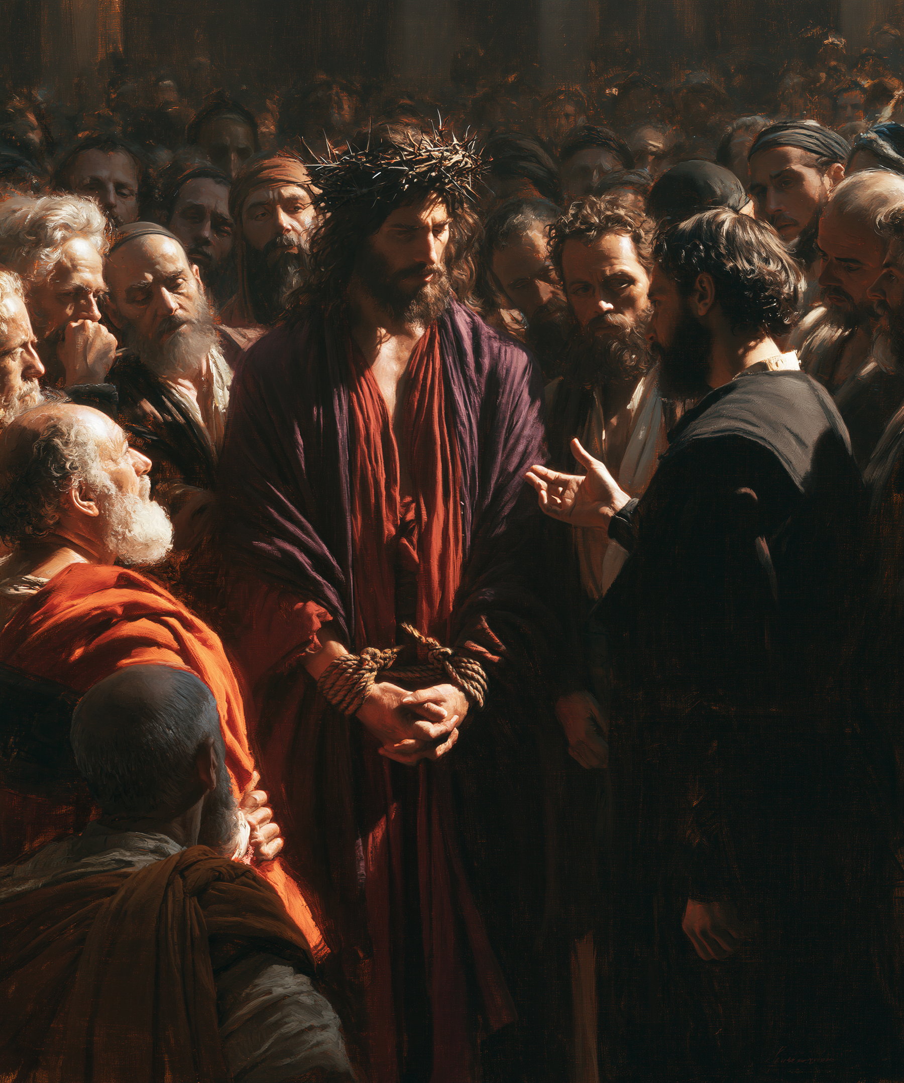 Ecce Homo - Sacred silence · Portrait n° 25 — aperçu de la finition sélectionnée