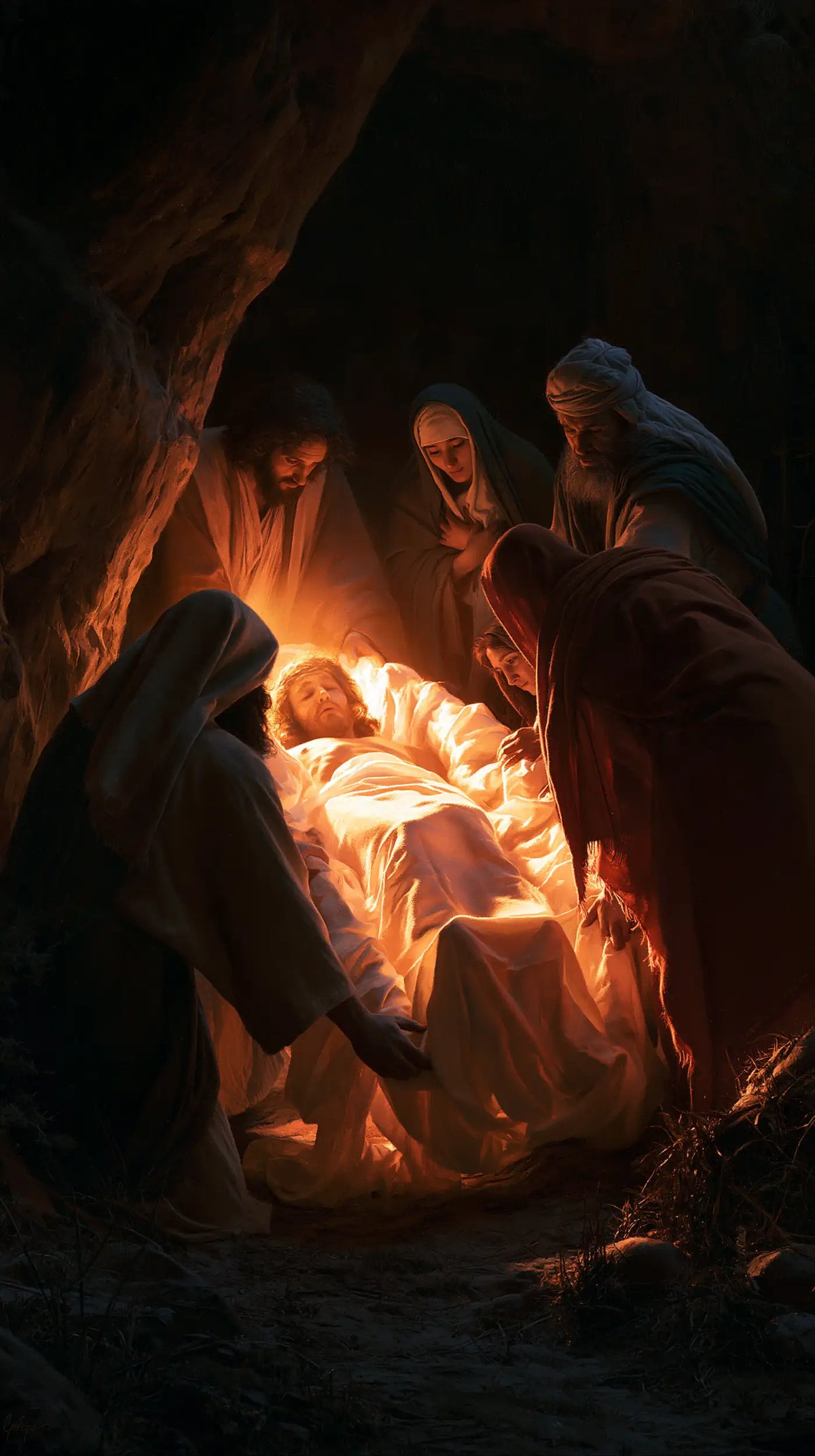 The Entombment of Jesus Christ — The Vigil in the Hollow of Gentle Fire