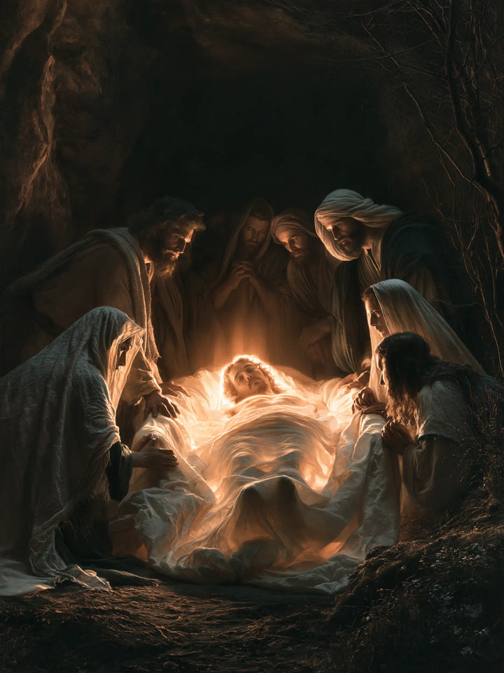 The Entombment of Jesus Christ — The Luminous Wave of the Shroud