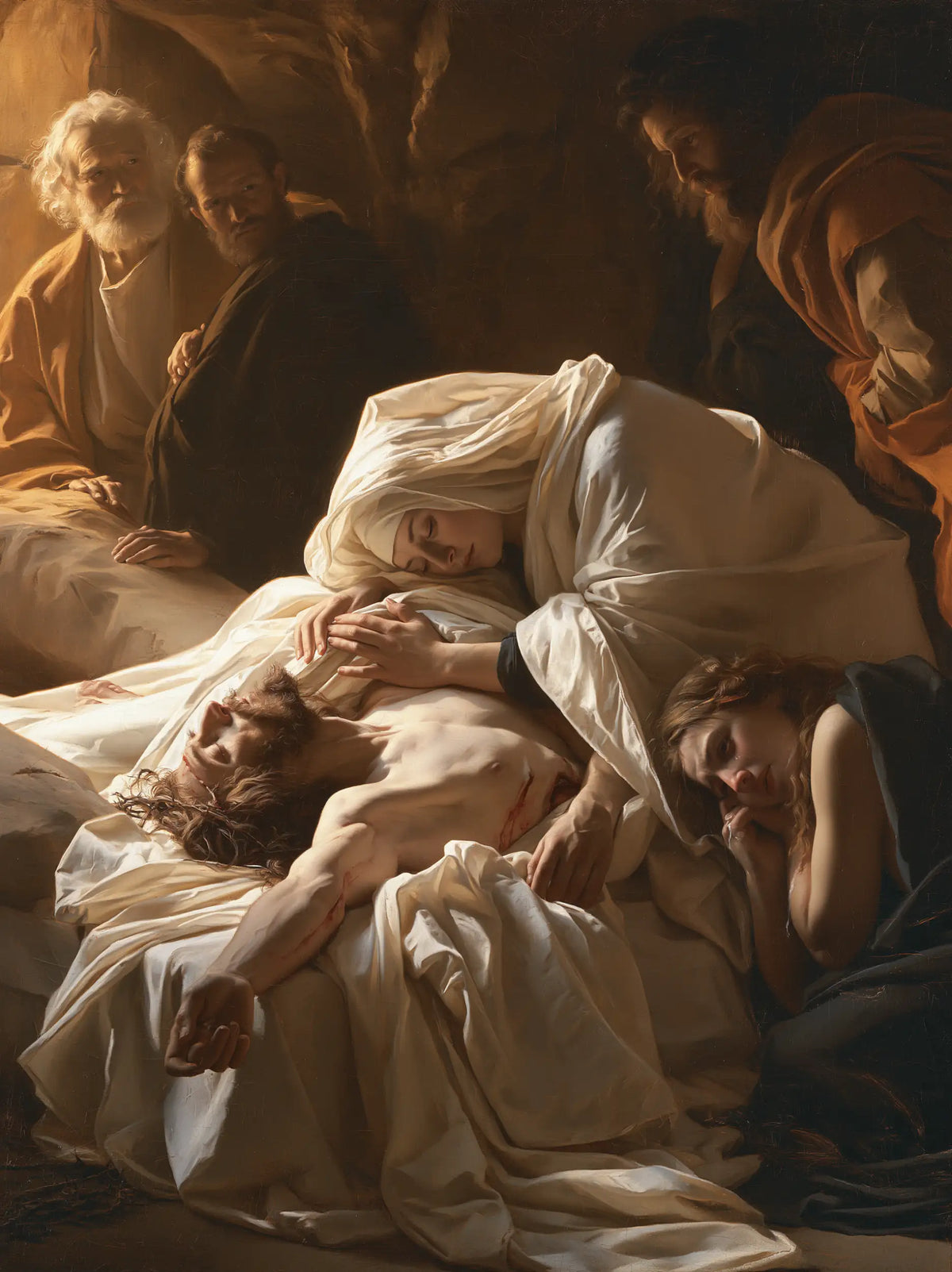The Entombment of Jesus Christ — The Veil Folded Within the Embrace