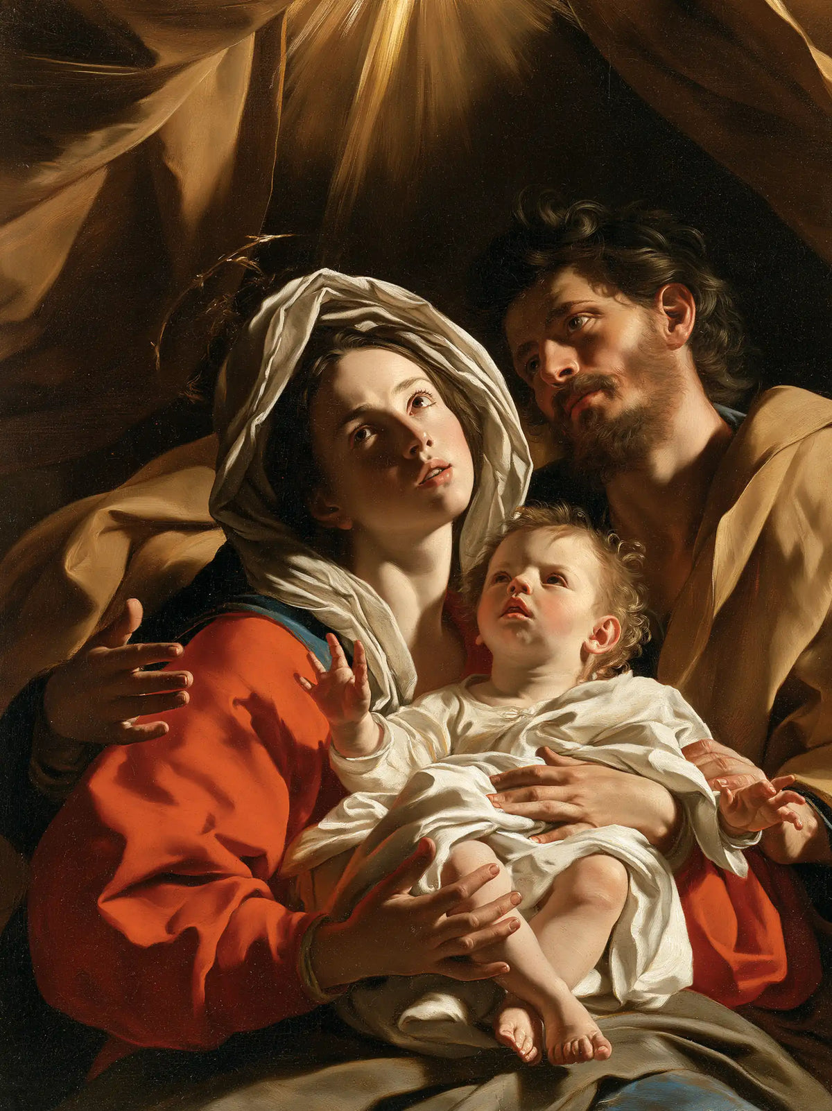 The Holy Family — Gazes in the Suspended Light
