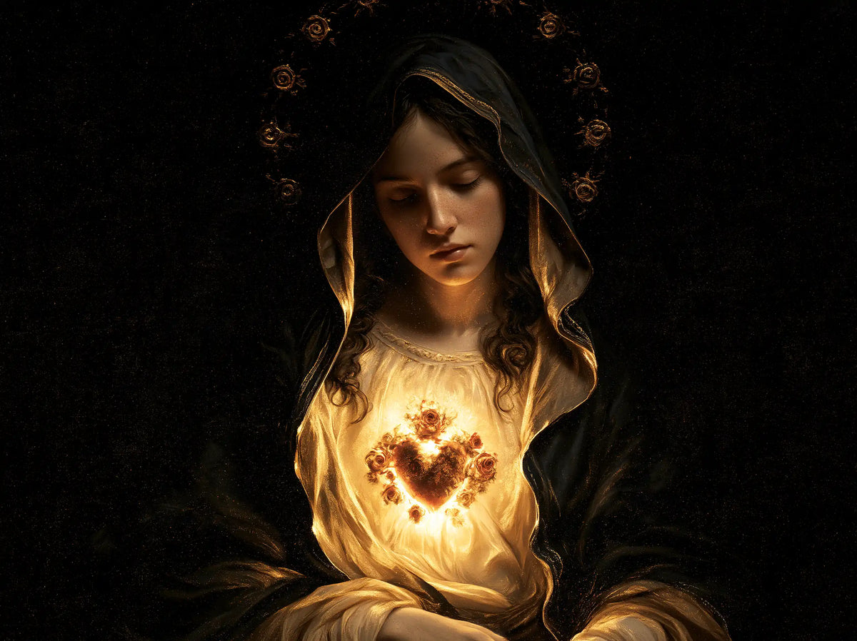 The Immaculate Heart of Mary — The Little Blaze in the Ivory Tunic