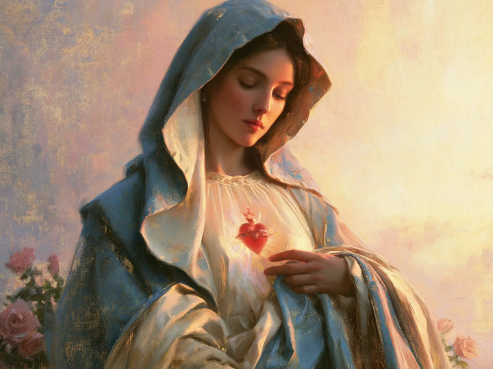 The Immaculate Heart of Mary — The Rose of Fire Beneath the Blue Mantle
