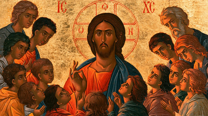 Jesus and the Children — Tenderness beneath the Sacred Circle