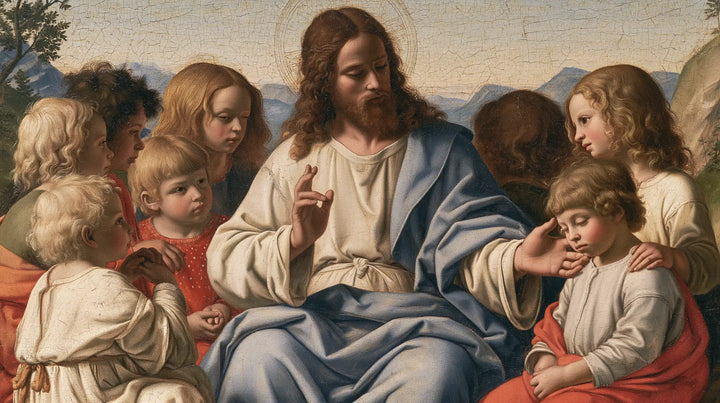 Jesus and the Children — The Open Palm and the Little Bowed Brow
