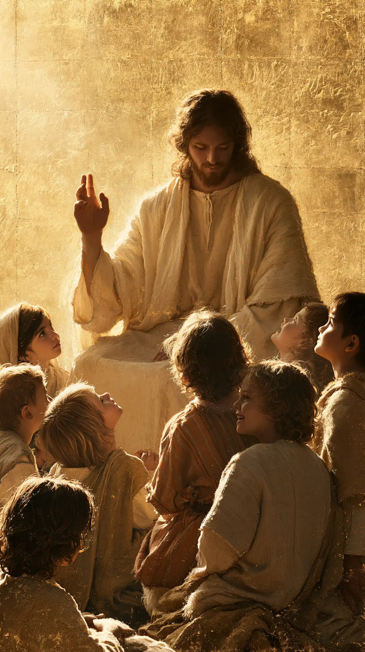 Jesus and the Children — Silence above the Silhouettes