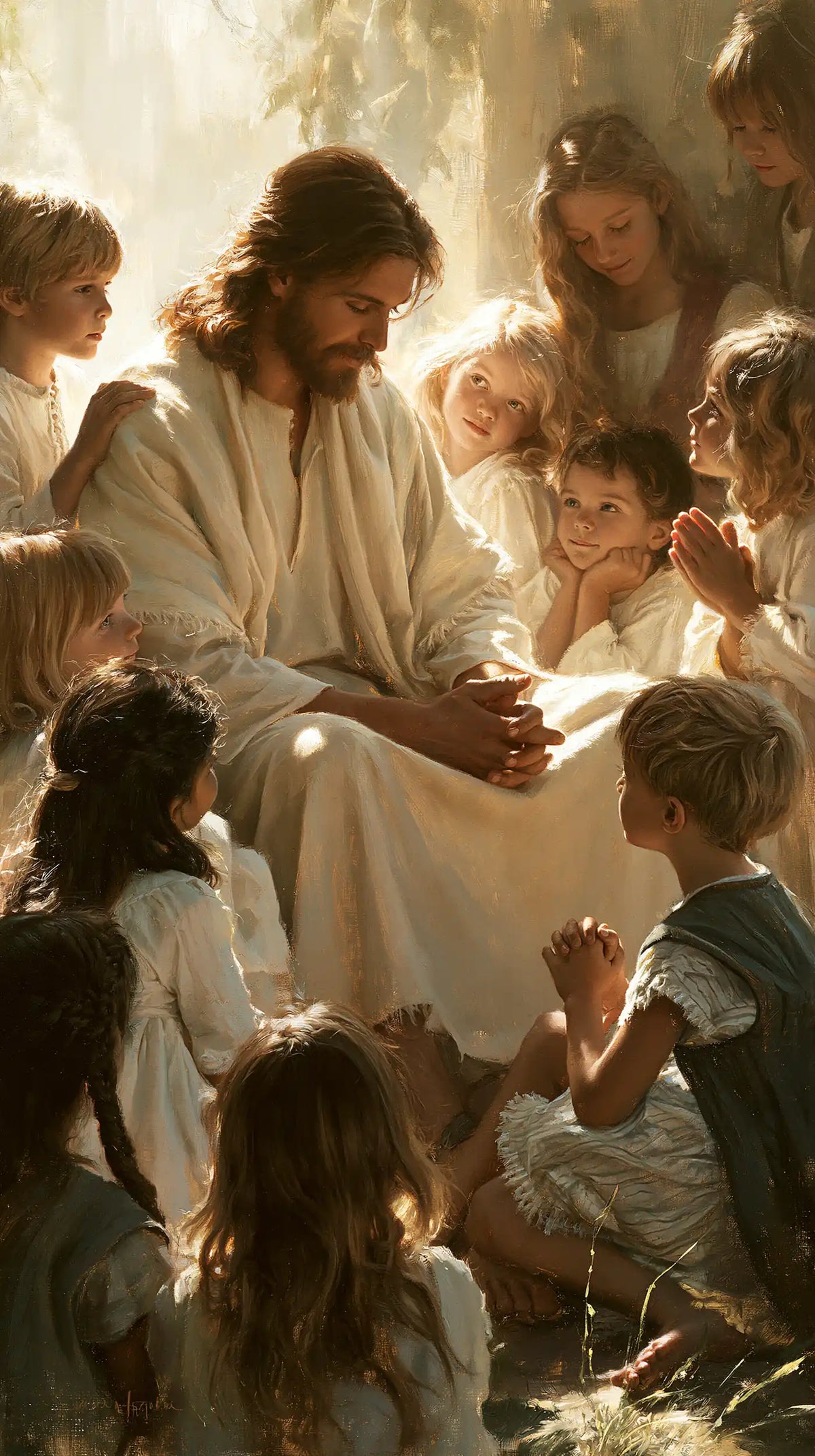 Jesus and the Children — The Peaceful Keeping of Joined Hands