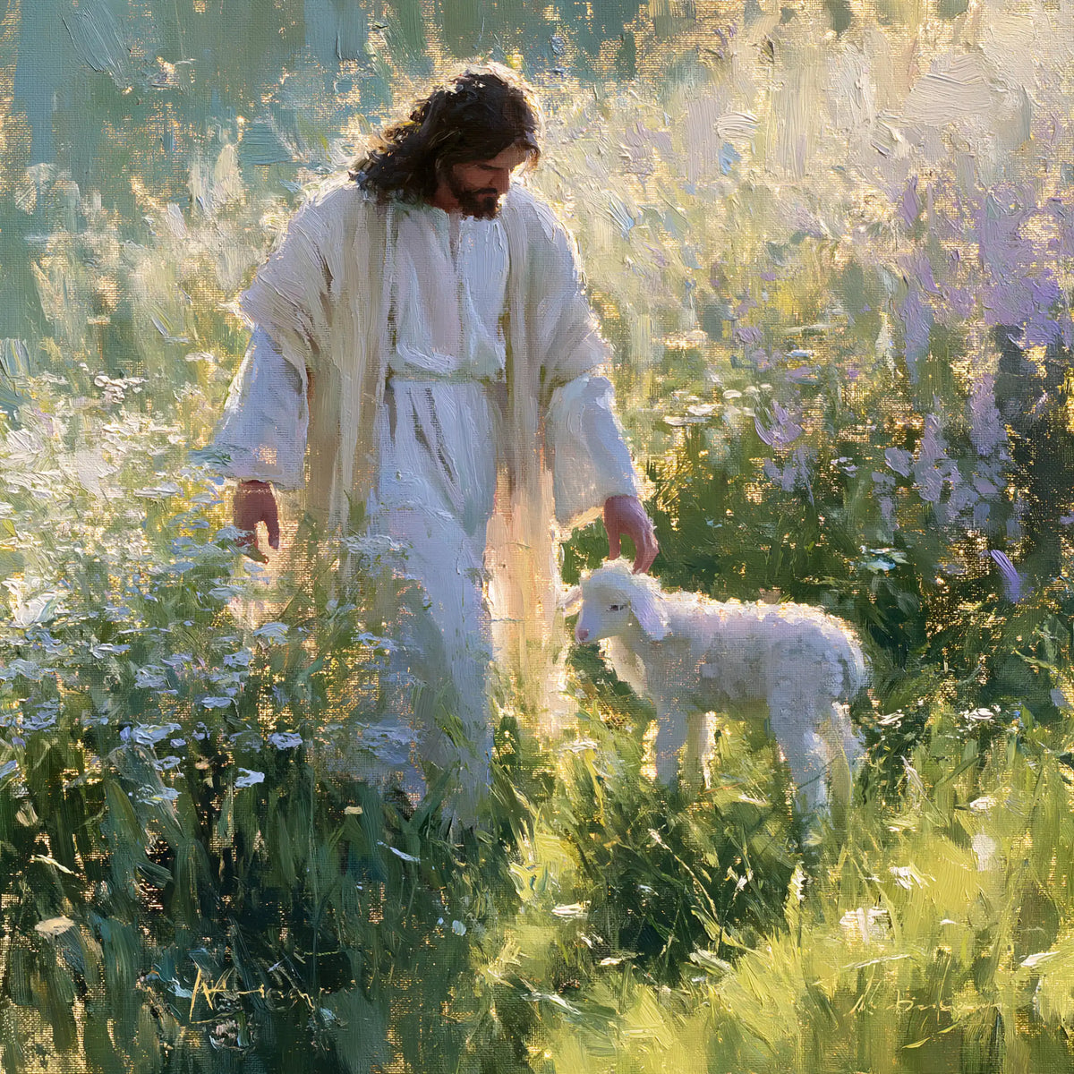 Jesus and the Lamb — The Meeting in the Tall Grass