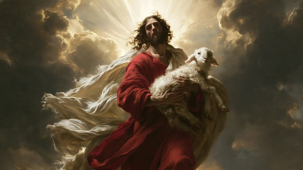 Jesus and the Lamb — The Shepherd in Triumphant Radiance