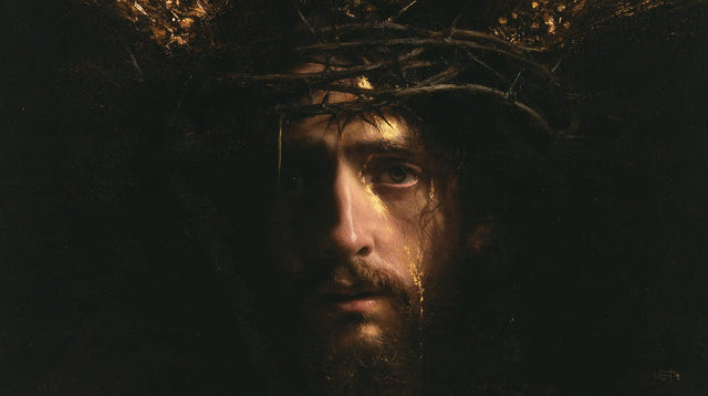 Jesus Crowned with Thorns — Gold upon the Silent Cheek