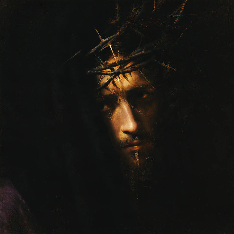 Jesus Crowned with Thorns — The Gleam Enclosed in Black