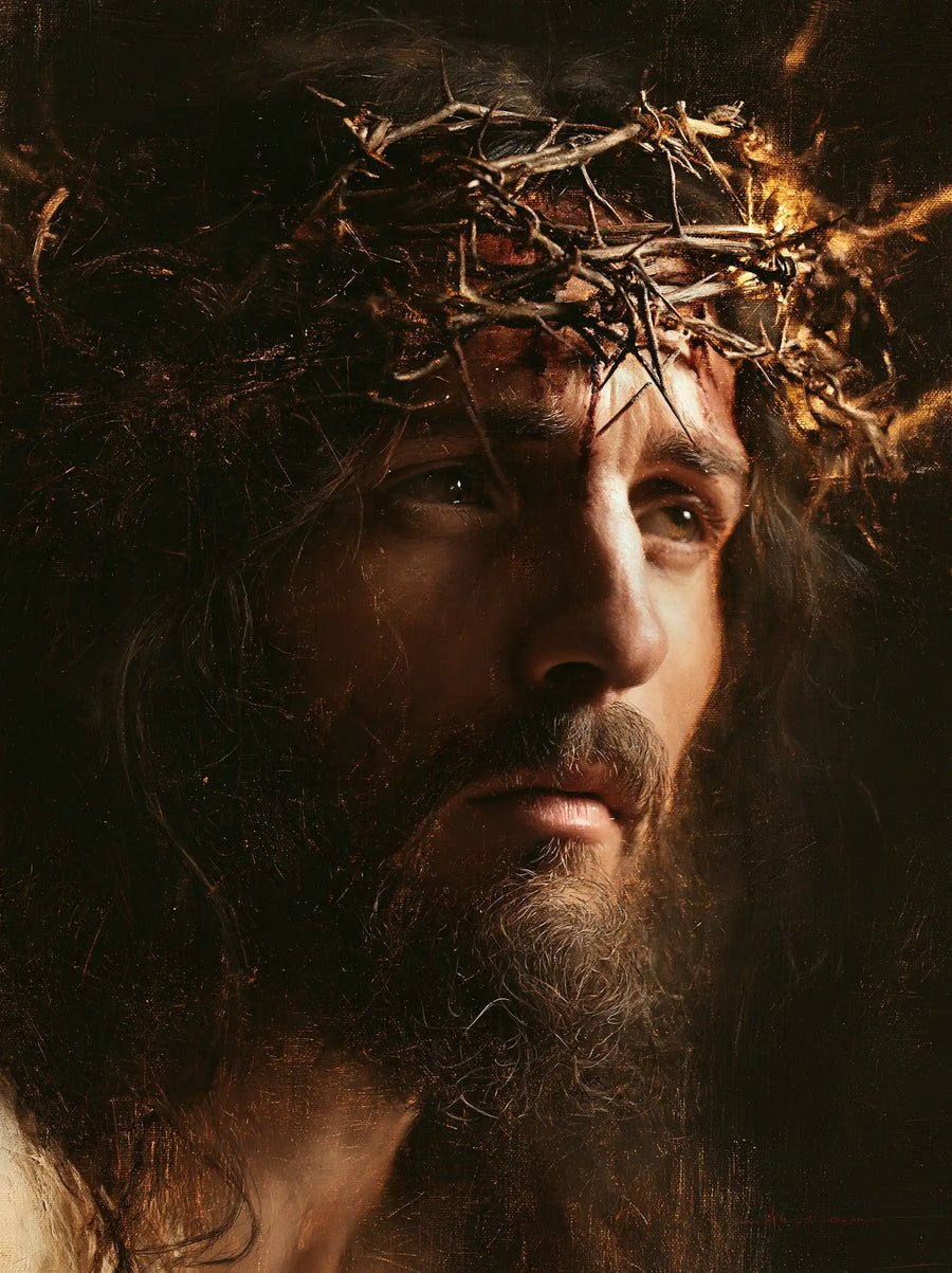 Jesus Crowned with Thorns — Light behind the Temple
