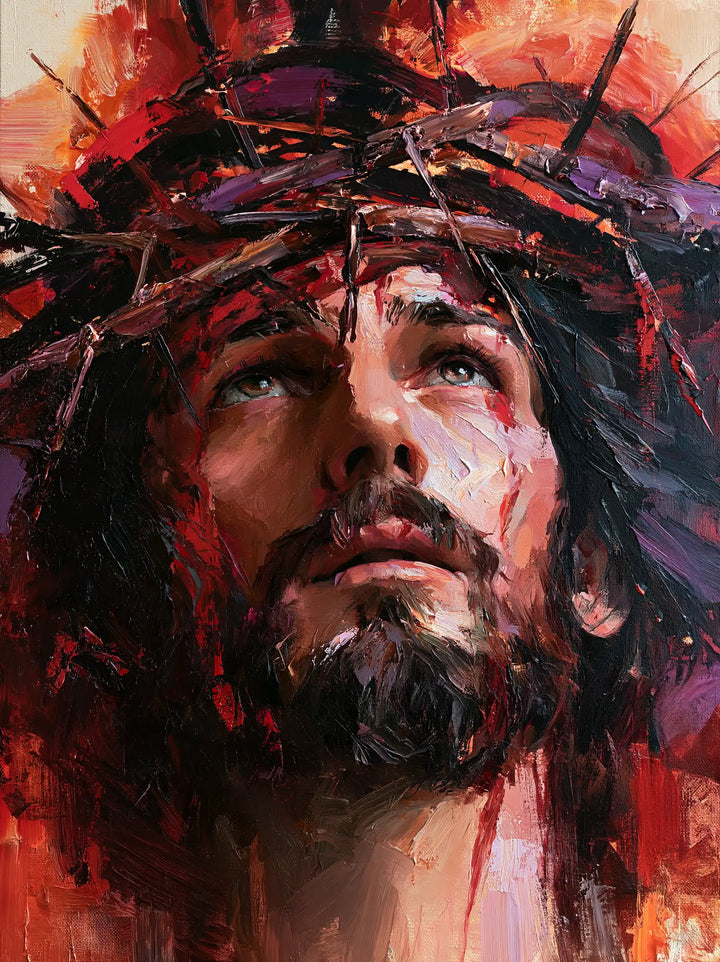 Jesus Crowned with Thorns — The Crown in Scarlet Turmoil
