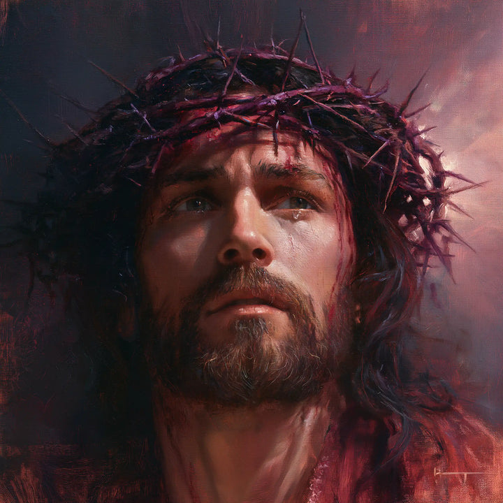Jesus Crowned with Thorns — Waiting in Purple Clouds