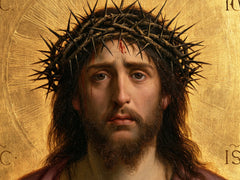 Jesus Crowned with Thorns — Parted Lips in the Golden Icon