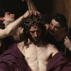Jesus Crowned with Thorns — The Crown Pressed upon the Bowed Head