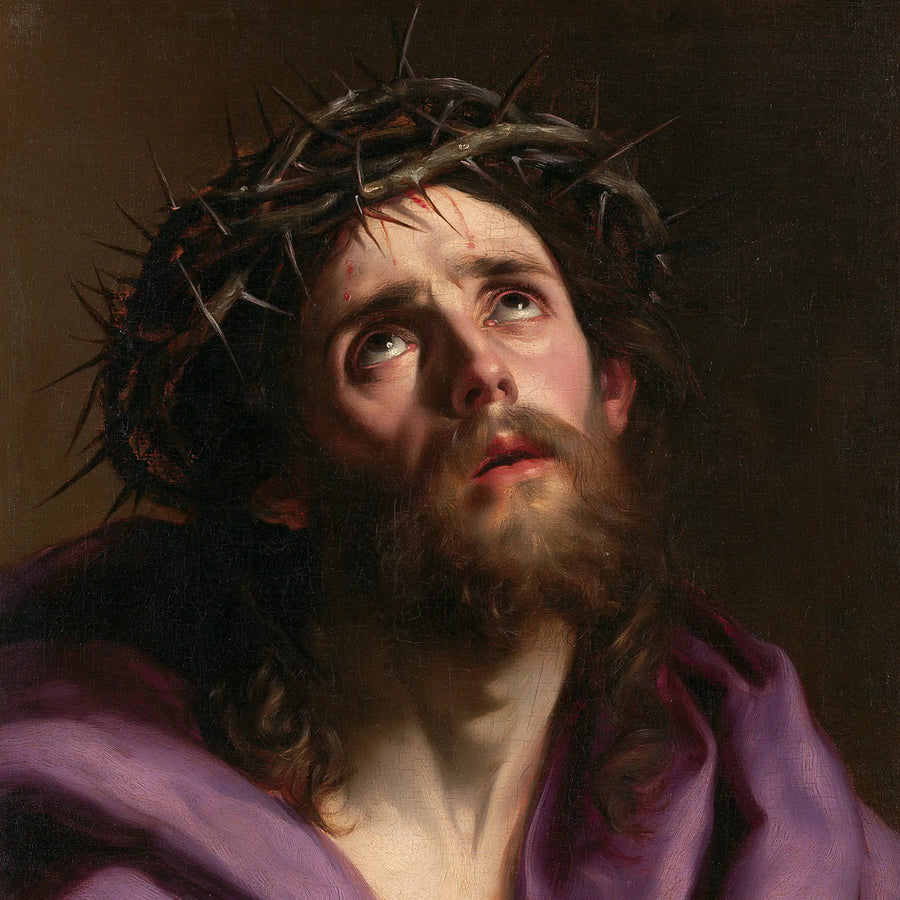 Jesus Crowned with Thorns — The Green Gaze in the Purple Drapery