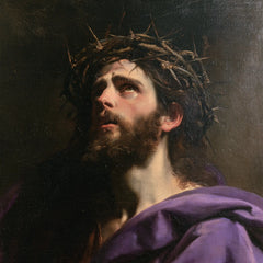 Jesus Crowned with Thorns — The Pale Neck beside the Drapery