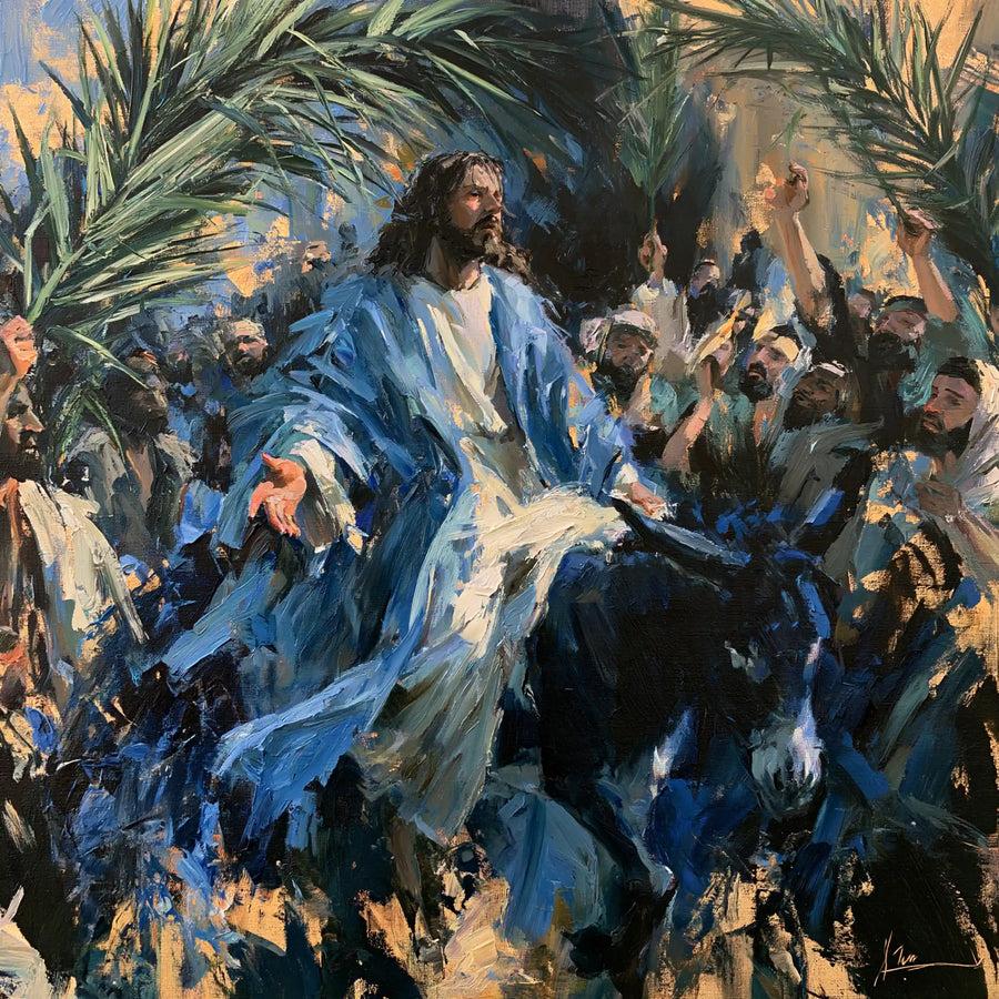Jesus Enters Jerusalem – Expressionist · Square no. 8