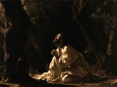 Jesus in Gethsemane — The Resting Folds of Pearl