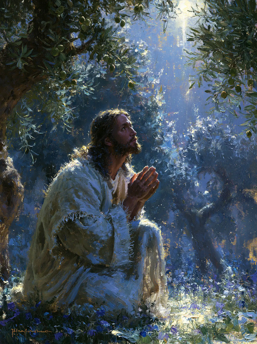 Jesus in Gethsemane — Breath among Silver Boughs