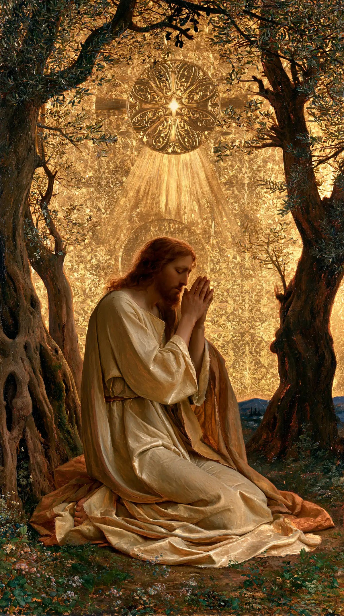 Jesus in Gethsemane — Orison beneath the Garden Star