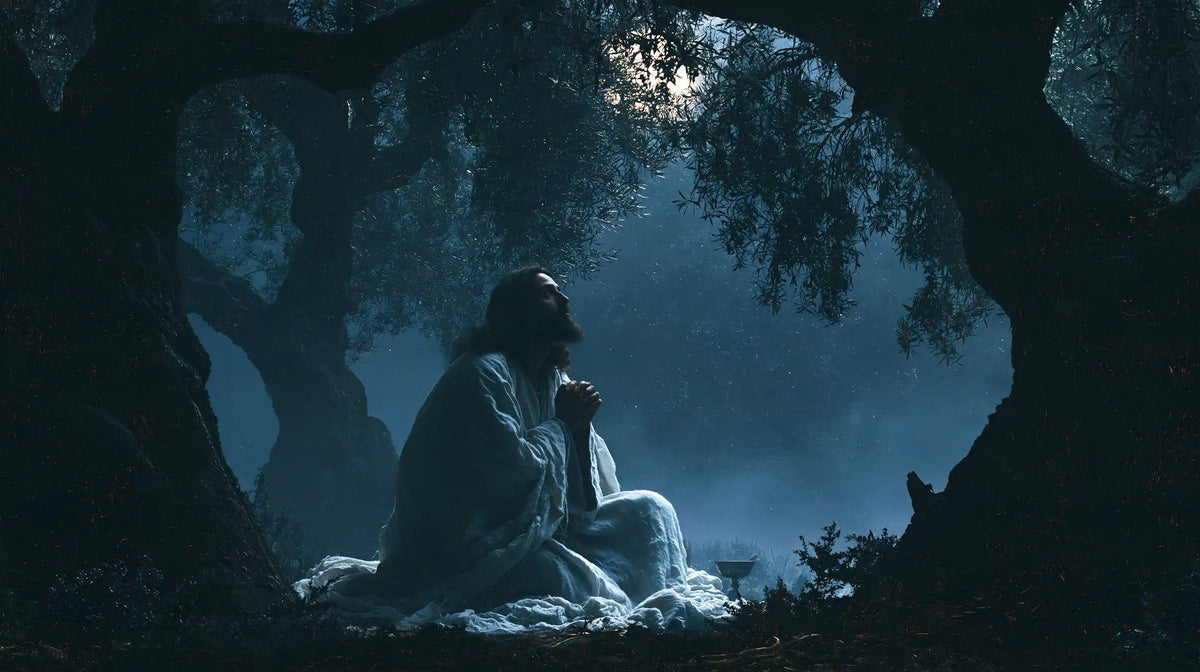 Jesus in Gethsemane - Symbolist · Landscape n° 9