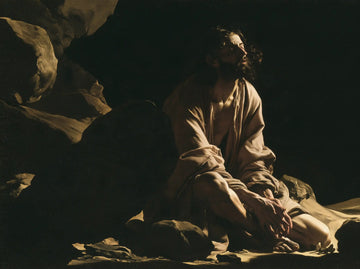Jesus in the Desert - Caravaggio Tenebrism · Landscape n° 14