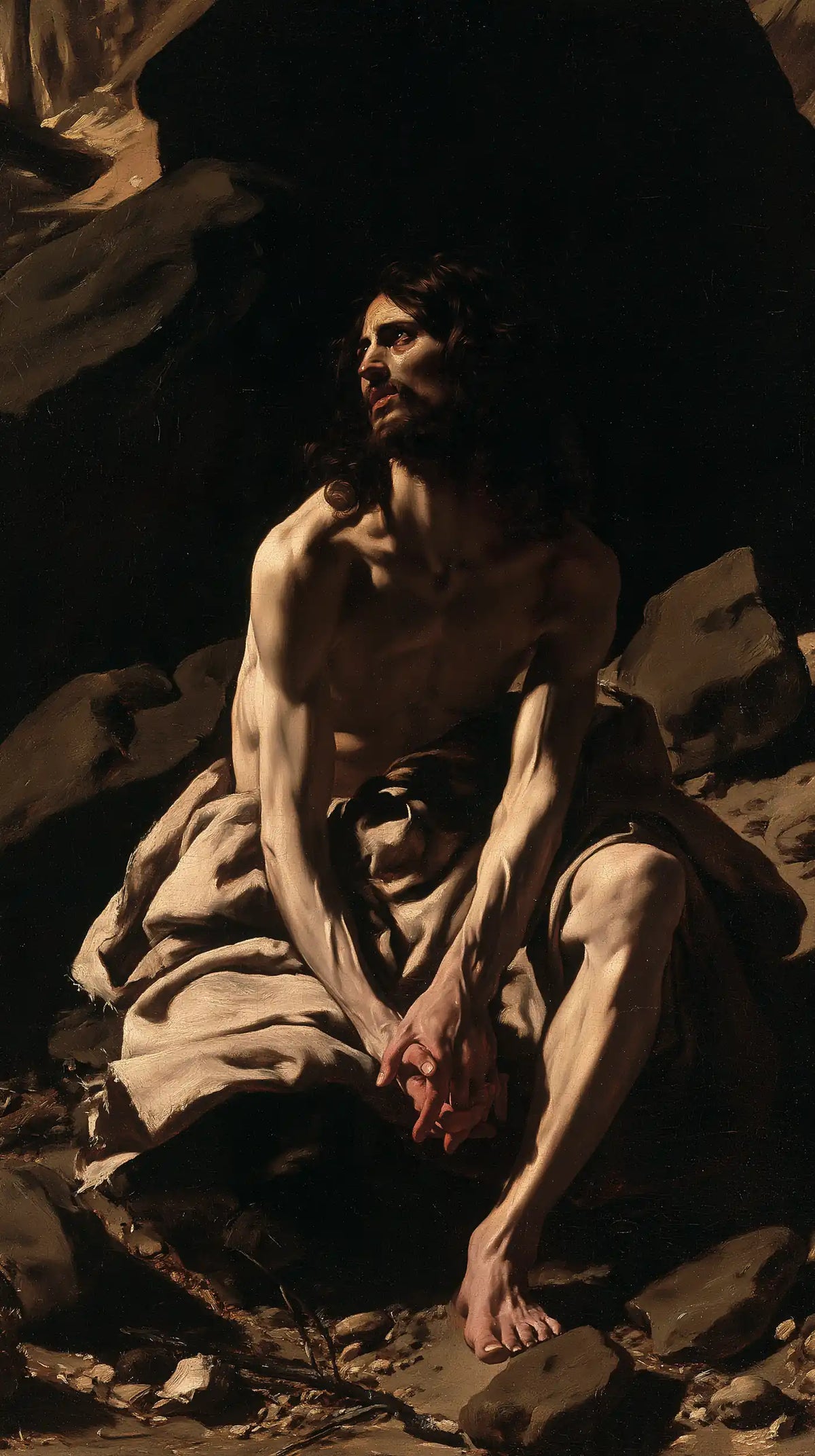 Jesus in the Desert — Light upon the Watcher’s Shoulder
