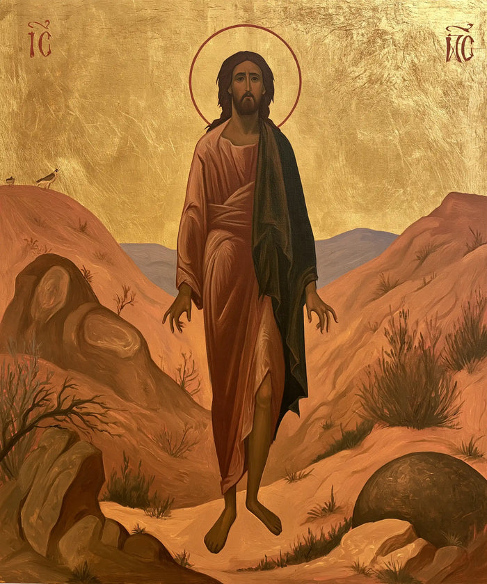 Jesus in the Desert - Contemporary Byzantine · Portrait n° 39