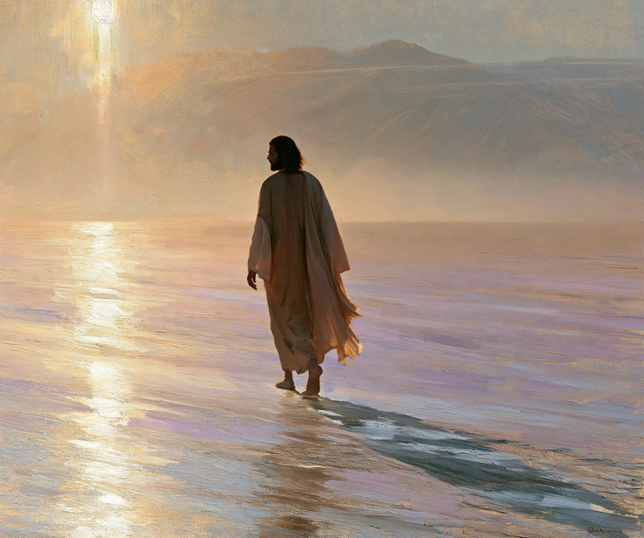 Jesus in the Desert — The Blue Shadow Follows the Traveller