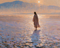 Jesus in the Desert — The Traveller in the Evening Mosaic