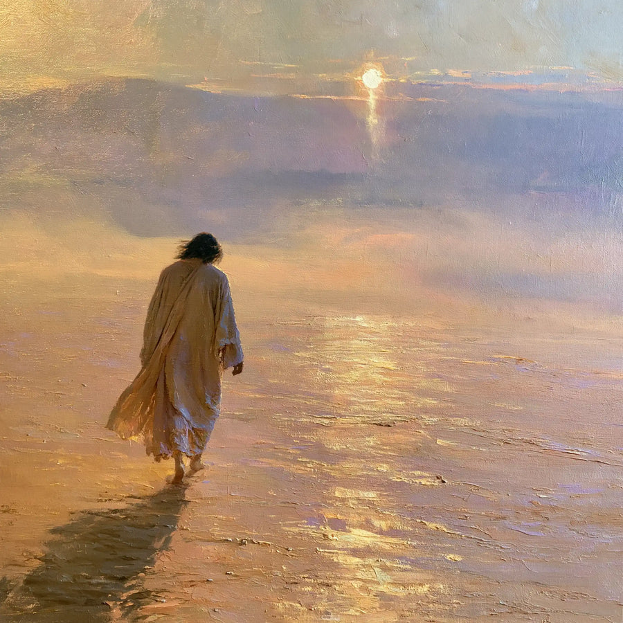 Jesus in the Desert - Impressionist · Square n° 1