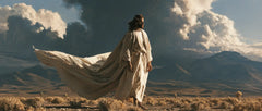 Jesus in the Desert — The Long Train Beneath the Mountain Sky
