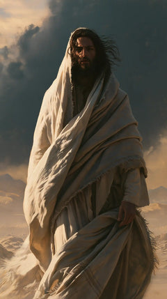 Jesus in the Desert — Silence within the Crossed Cloak