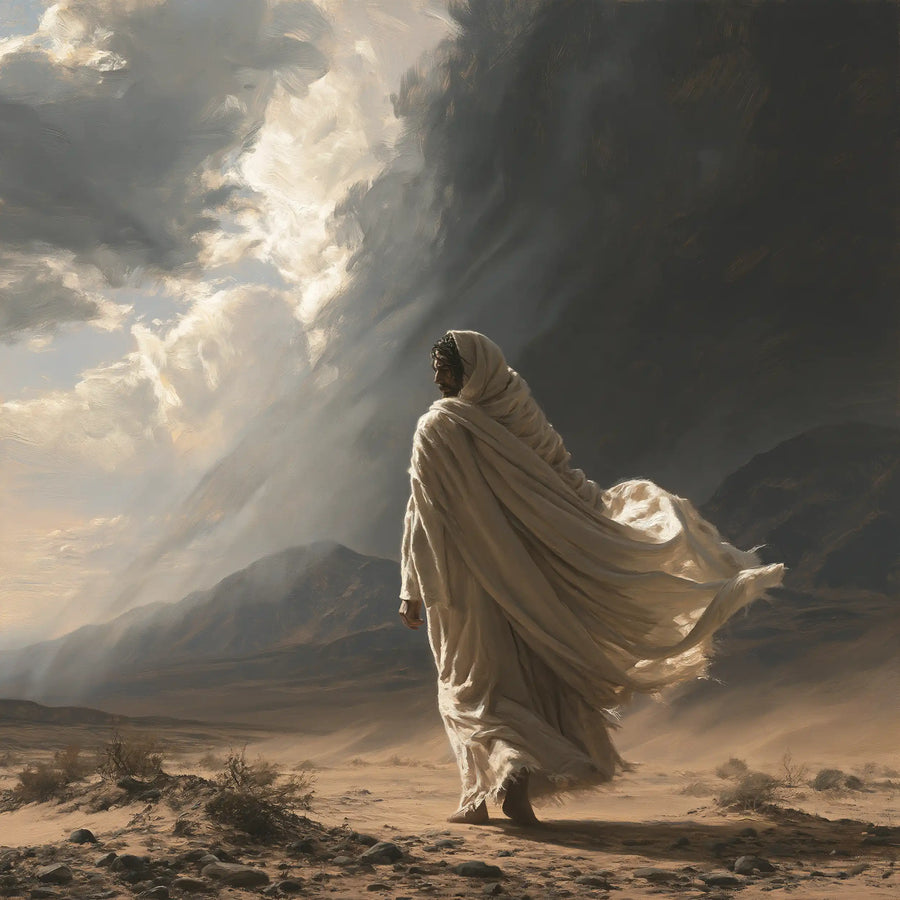 Jesus in the Desert - The Inner Struggle · Square n° 4